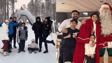 Shilpa Shetty, Raj Kundra celebrate Christmas with Punjabi spirit