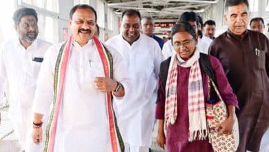 New AICC In-Charge Meenakshi Natarajan Arrives in Hyderabad