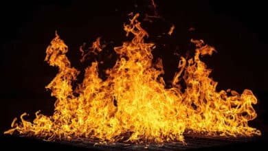 Major Fire Breaks Out at Textile Showroom in Hyderabad’s Ghansi Bazaar
