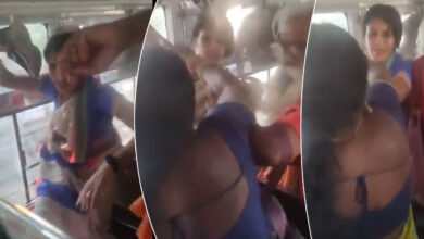Chaos in Hyderabad: Women Clash Over Bus Seat Using Footwear!