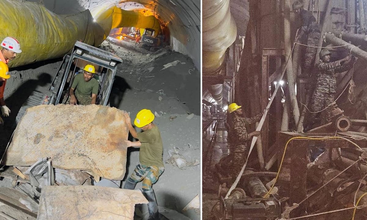 Telangana Tunnel Tragedy: Traces of Human Remains Found Near Loco Track