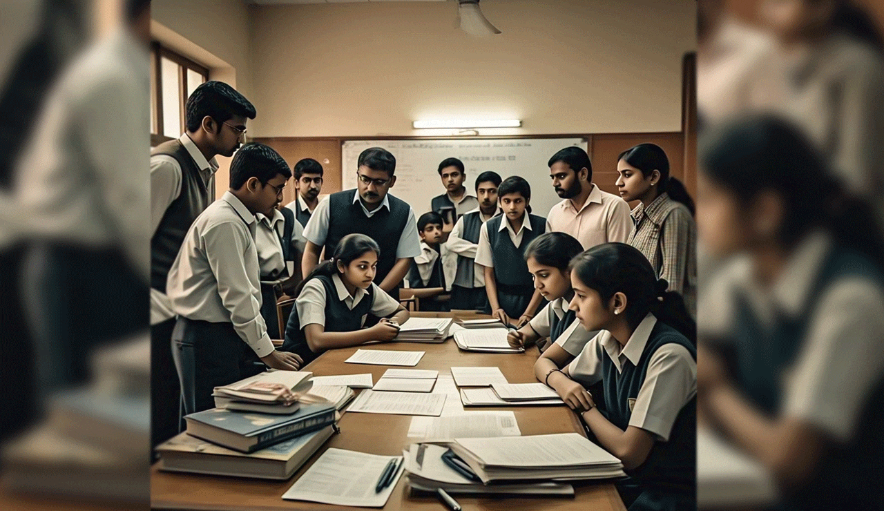 Shock at School: Hindi Question Paper Mistakenly Sent on SSC Exam Day: Mancherial