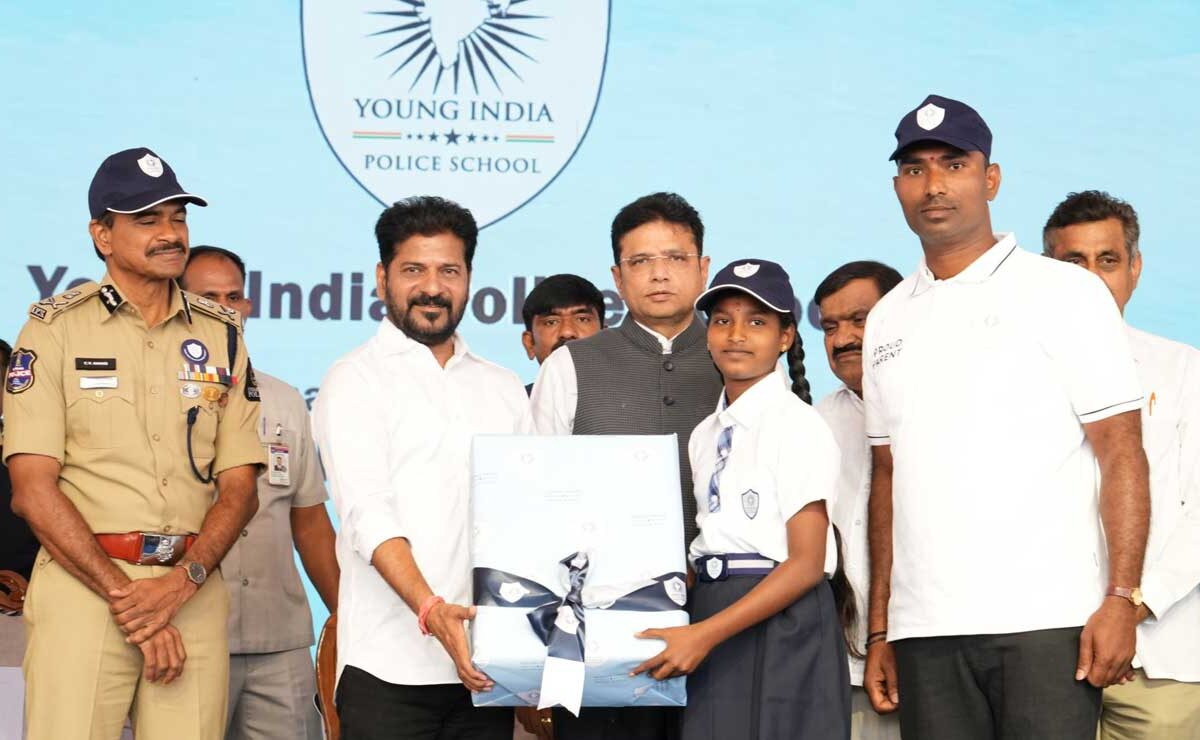 CM Revanth Reddy Inaugurates Young India Police School in Telangana