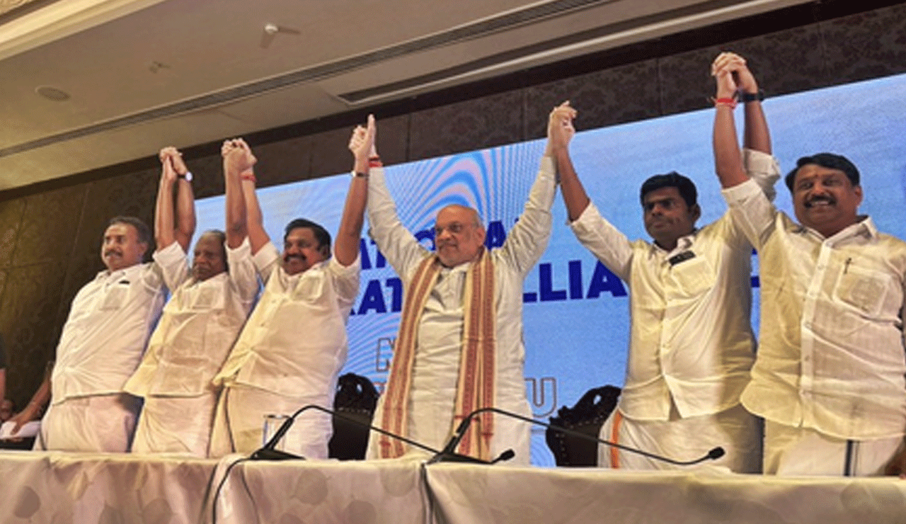 AIADMK to Lead NDA in Tamil Nadu: HM Amit Shah Announces Revival of Alliance