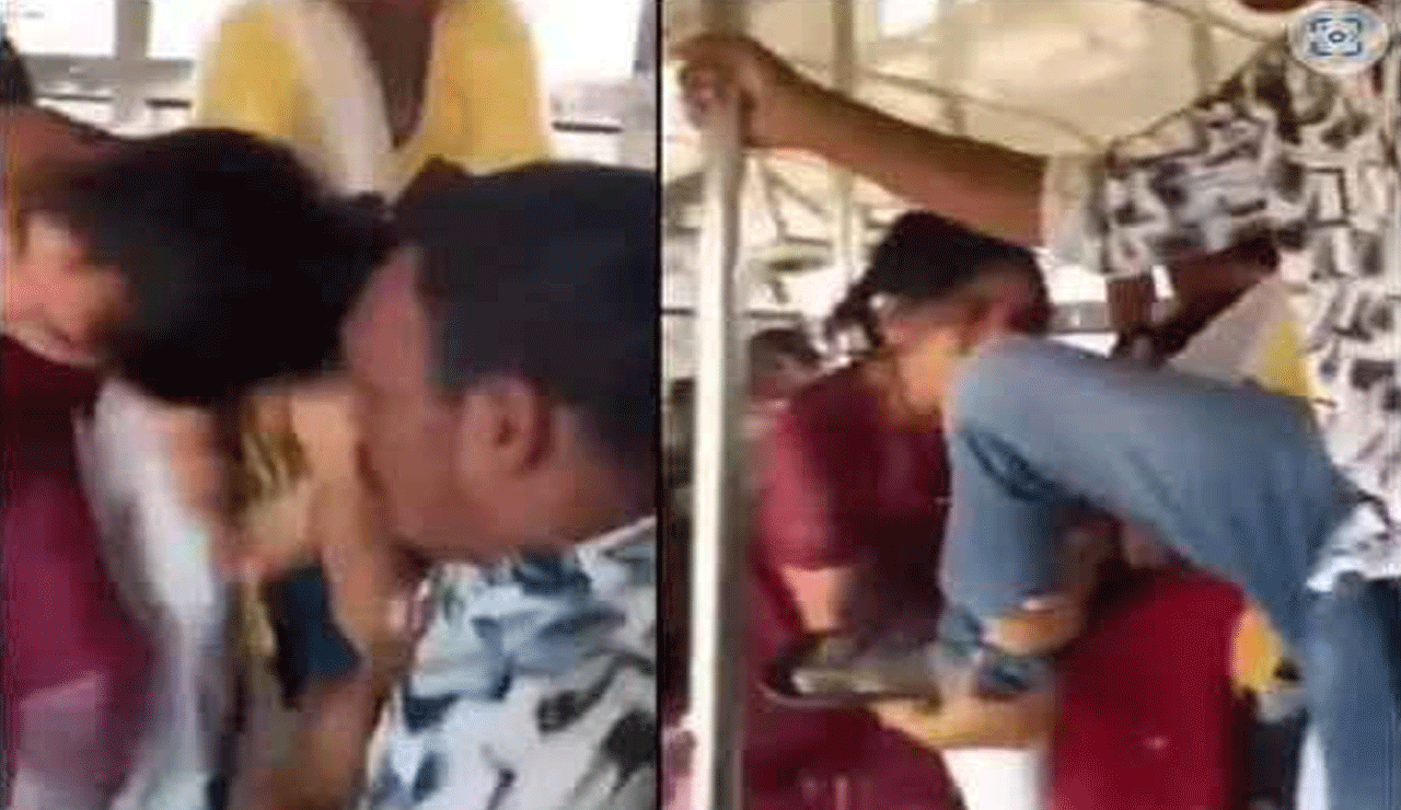 Viral Video: From Women to Men – Fights Continue in RTC Buses Over Seats in Telangana