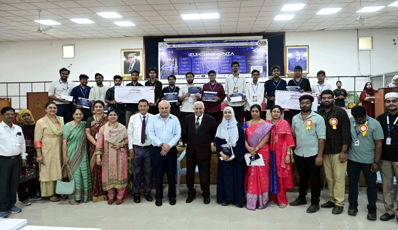 MJCET's ELECTROVENZA 2025 Kicks Off with Grand Banner Launch and Thrilling Competitions