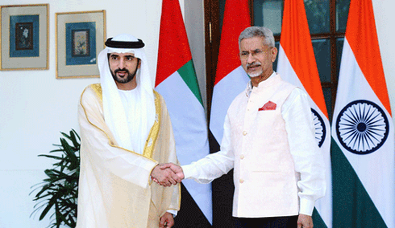 EAM Jaishankar Welcomes Dubai Crown Prince Sheikh Hamdan to India for First Official Visit