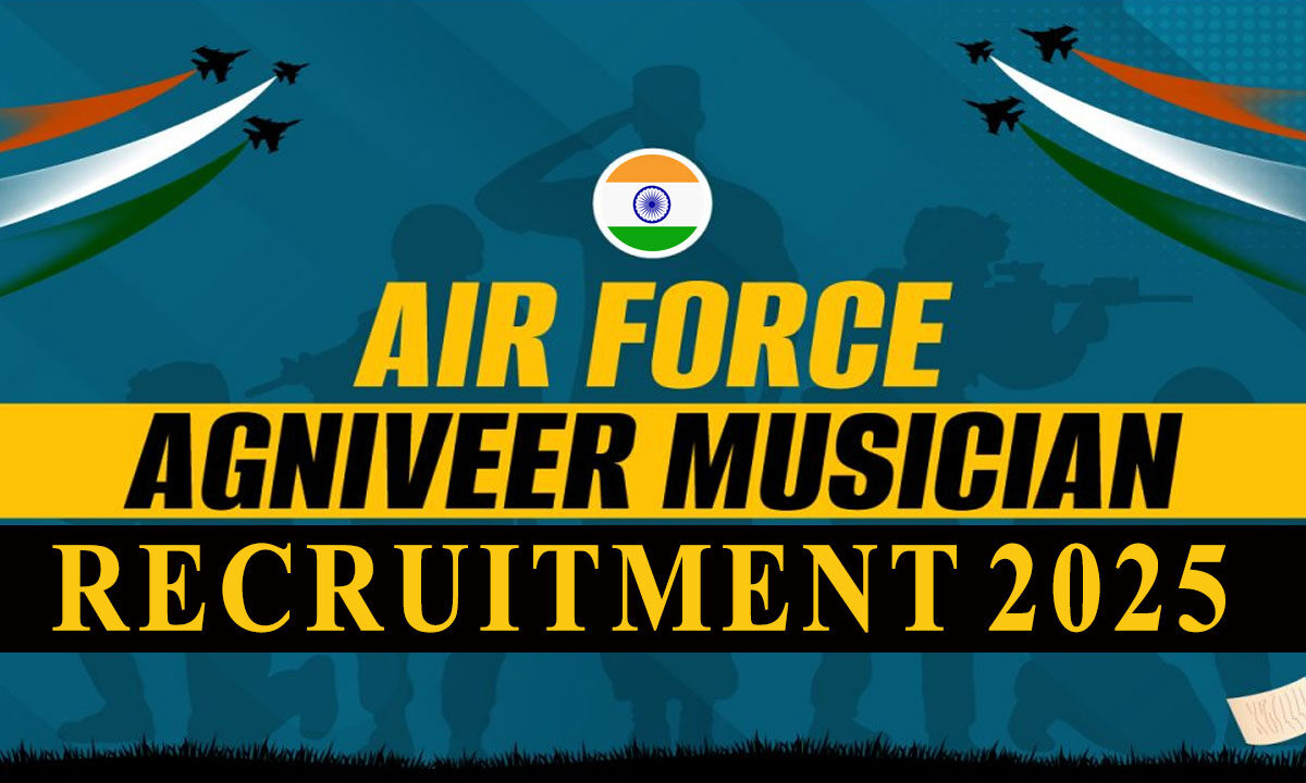 Indian Air Force Announces Agniveer Vayu (Musician) Recruitment Rally