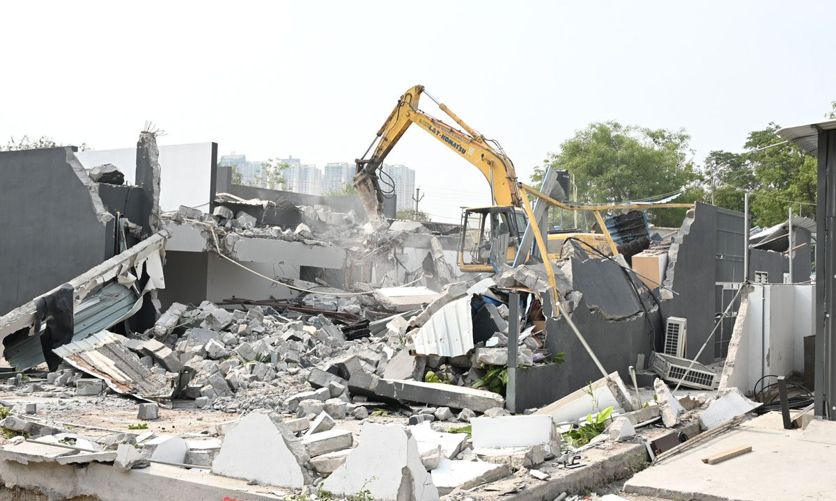 HYDRAA Cracks Down on Encroachments in Govt Lands at Ameenpur and Rayadurg, Recovers Land Worth Hundreds of Crores
