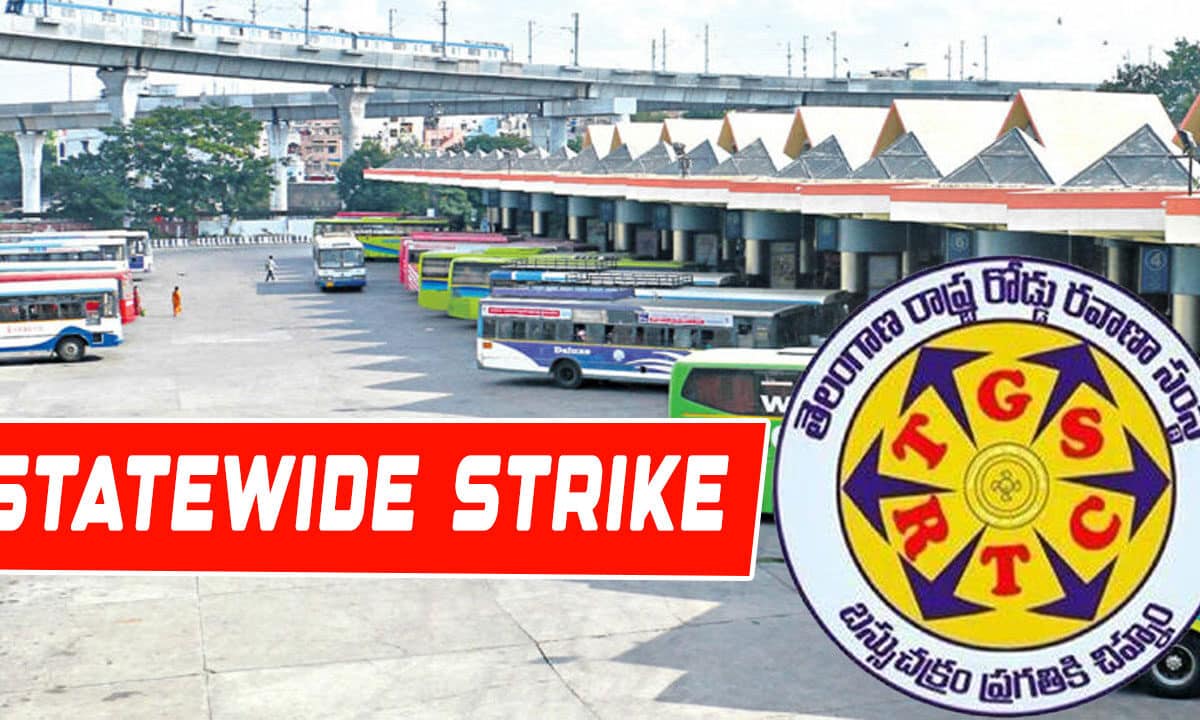 Telangana RTC Workers Announce Indefinite Strike, Major Disruptions Expected
