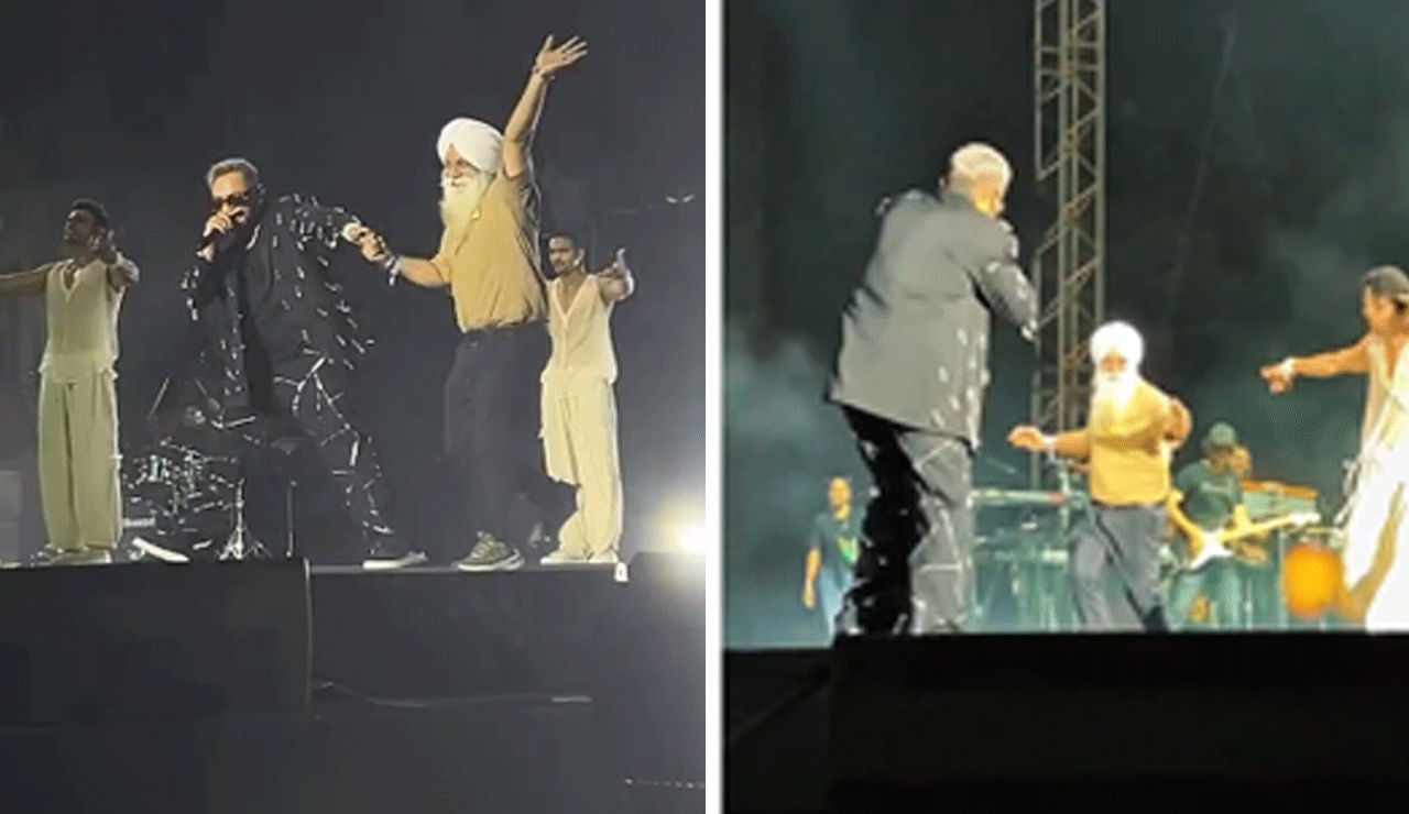 Elderly Fan Steals the Spotlight at Yo Yo Honey Singh's Kolkata Concert