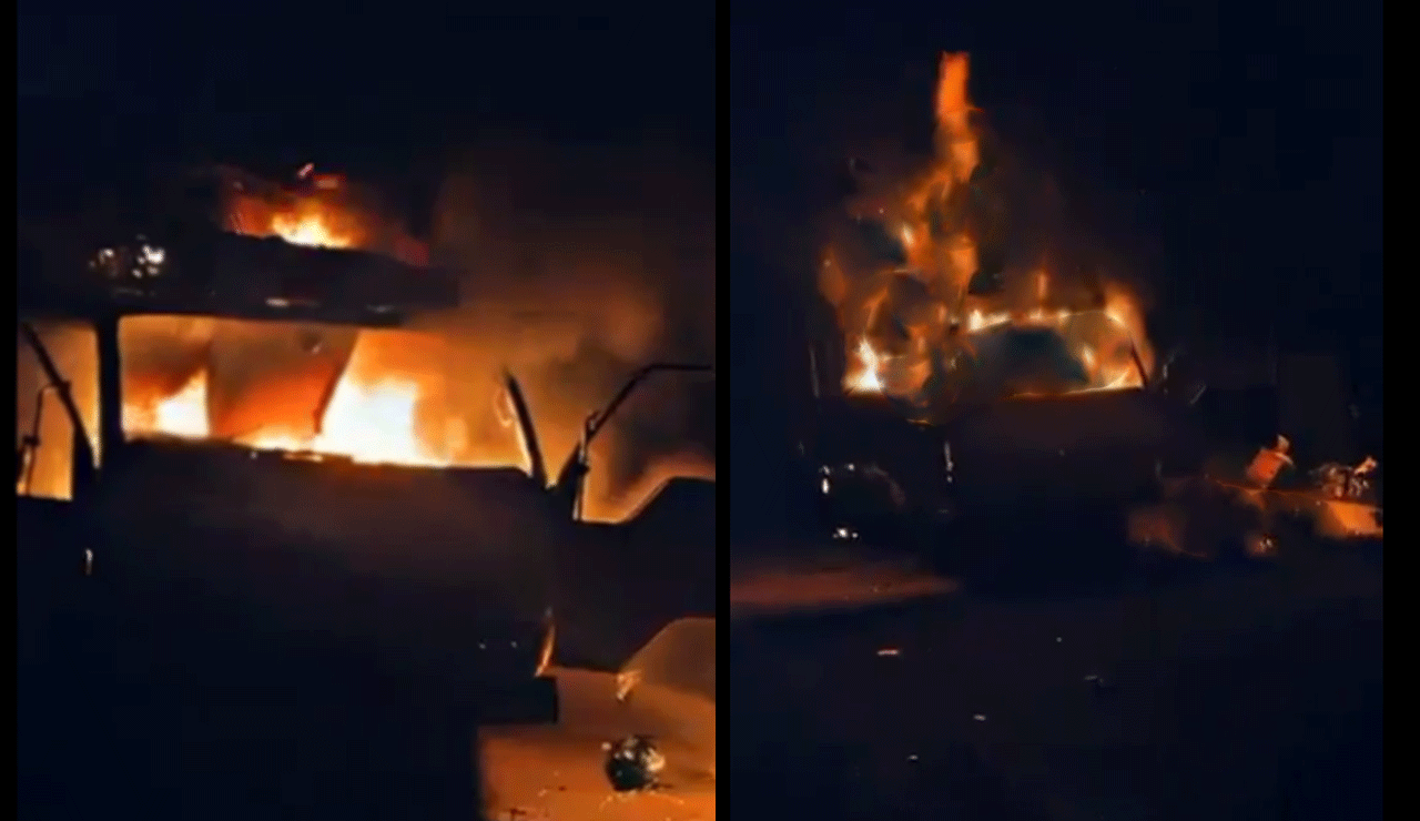 Hyderabad: Jalpally Turns Violent: Animal Carcass Trucks Burnt, Cops Injured in Chaos