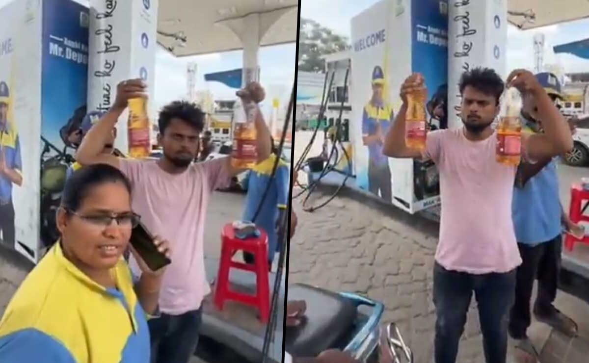 ₹100 Petrol, just a Few Drops? Shocking Allegations at Hyderabad Pump!