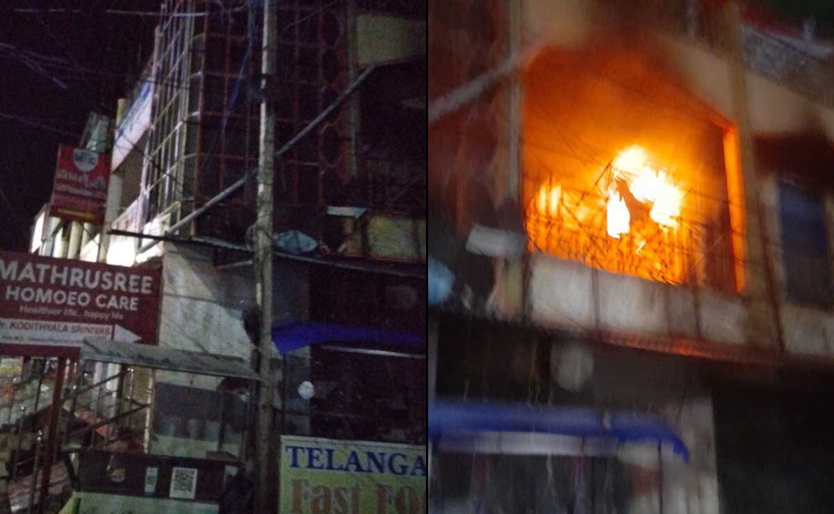 Hyderabad: 10 Rescued from Moghalpura Building Fire, Short Circuit Suspected