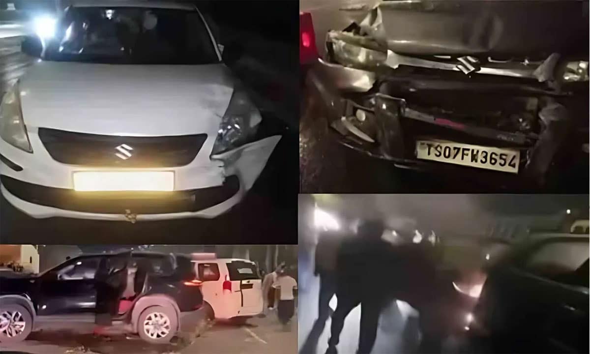 Horrific Road Accident on Hyderabad’s Outer Ring Road Leaves 5 Seriously Injured