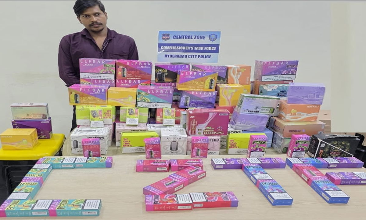 Illegal E-Cigarette Racket Busted in Hyderabad, One Arrested