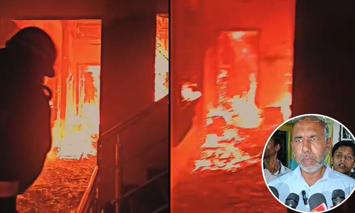 Fire Breaks Out in Hyderabad's Misrigunj, Wedding Preparations Reduced to Ashes