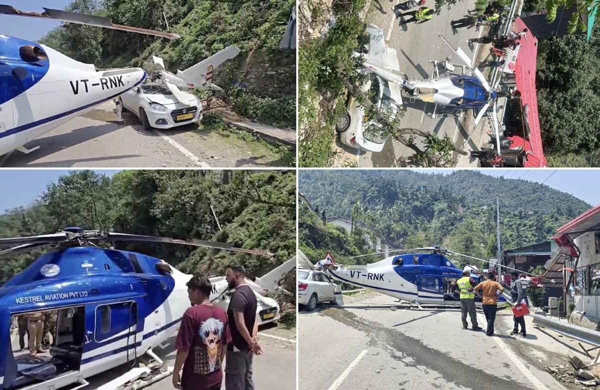 Close Call in Uttarakhand: Private Chopper Lands on Road, No Injuries