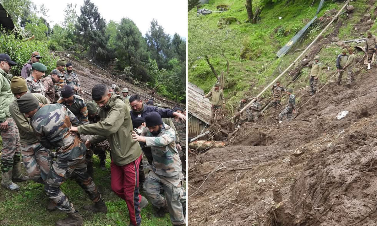 Landslide in Sikkim’s Lachen Kills 3 Army Personnel, 6 Still Missing