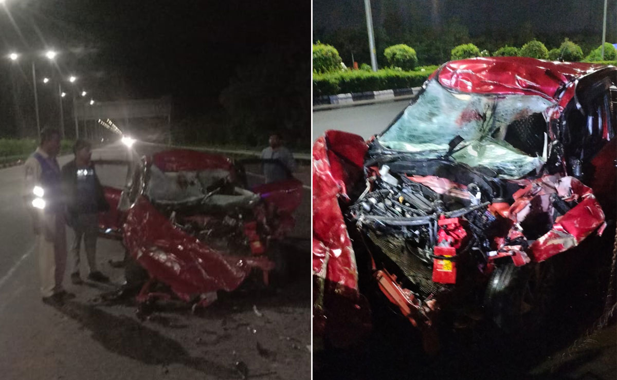 Hyderabad: Deadly Car Crash on Outer Ring Road Claims 3 Lives, Injures 1
