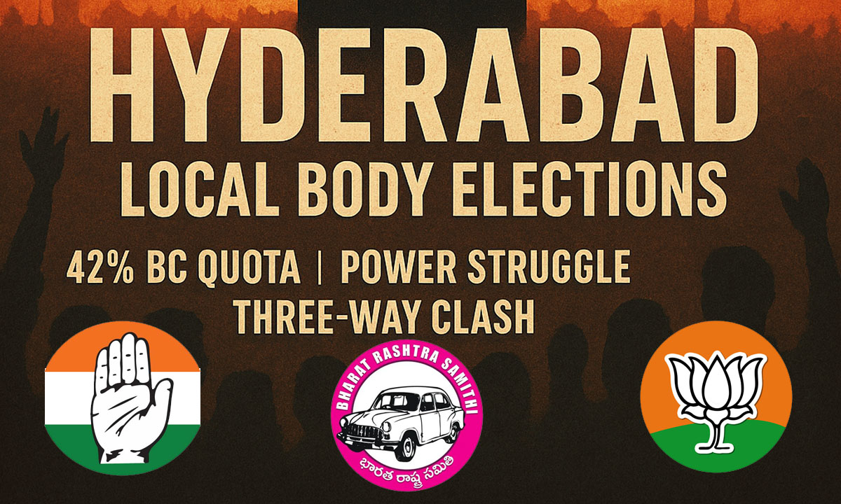 Hyderabad Local Body Elections Heat Up: 42% BC Quota Sparks Three-Way Clash