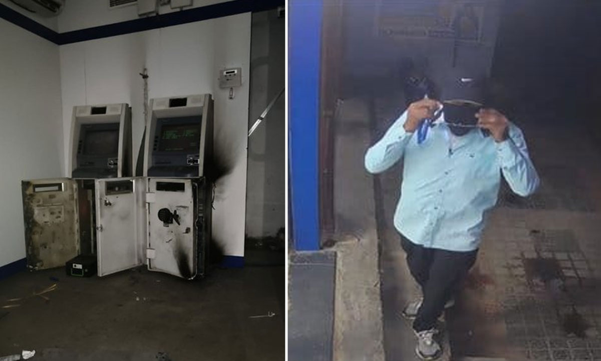 Hyderabad: Masked Thieves Loot HDFC ATM in Jeedimetla Using Gas Cutter