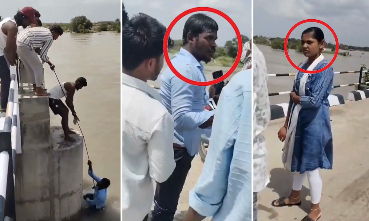 Wife Pushes Husband into Krishna River During Selfie, Incident Shocks All