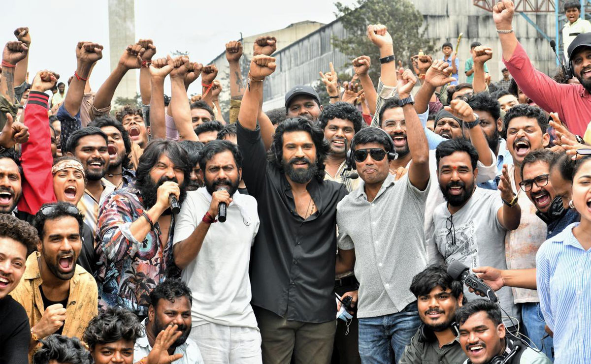 Ram Charan's 'Peddi' unit begins filming grand song with 1000 dancers