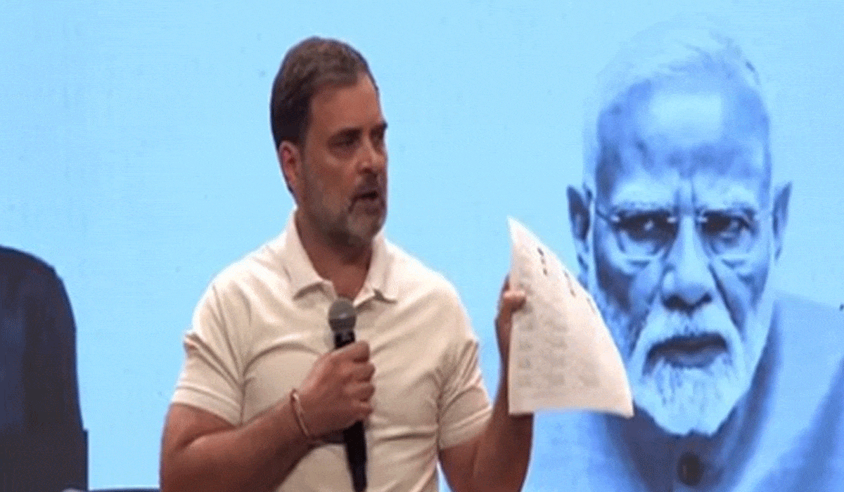LoP Gandhi accuses EC of helping dismantle democracy systematically