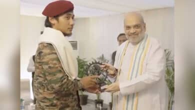 HM Amit Shah felicitates security personnel involved in Op Mahadev, praises their bravery