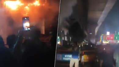 Massive Fire Breaks Out at Balaji Ghee Store in Ameerpet, Hyderabad