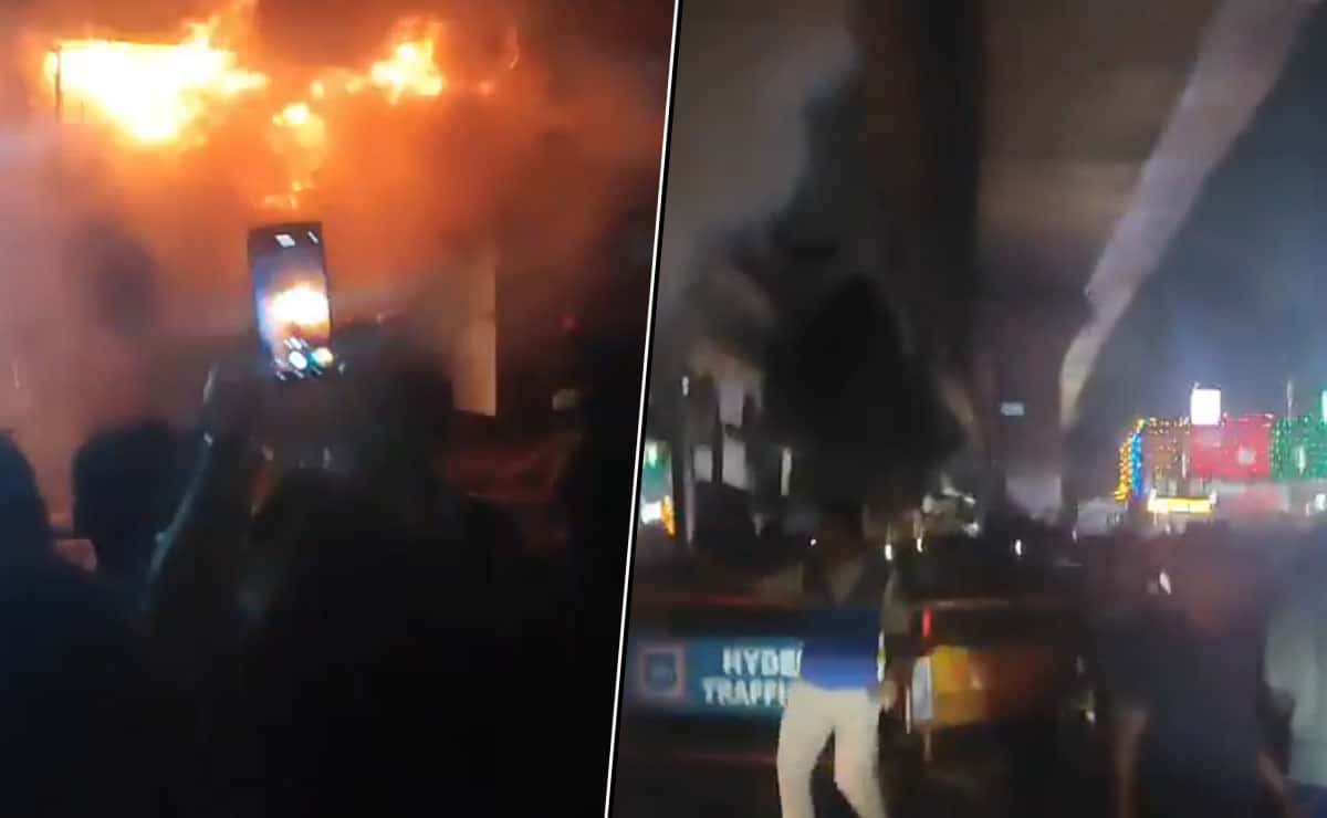 Massive Fire Breaks Out at Balaji Ghee Store in Ameerpet, Hyderabad