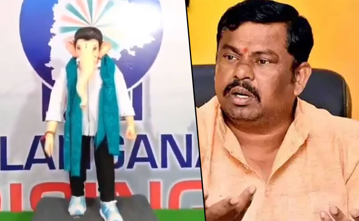 Hyderabad BJP MLA Raja Singh Demands Action Over Ganesh Idol Resembling CM Revanth Reddy