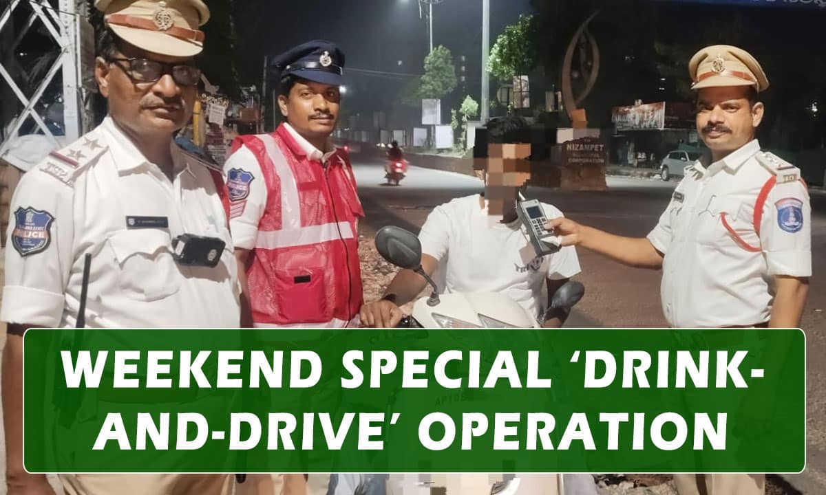 Cyberabad Traffic Police Special Weekend Drink-and-Drive Operation, 272 Booked
