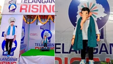 Ganesh Idol in CM’s Likeness in Hyderabad: Devotees Divided Over Creative Idea