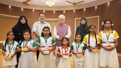 St. Nizami’s High School Students Celebrate Rakshabandhan with Governor at Raj Bhavan