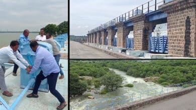 Himayat Sagar Gates Opened, 1,400 Cusecs Released into Musi
