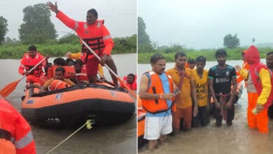 504 Rescued from Floodwaters in Kamareddy & Medak, Hundreds of Students Saved