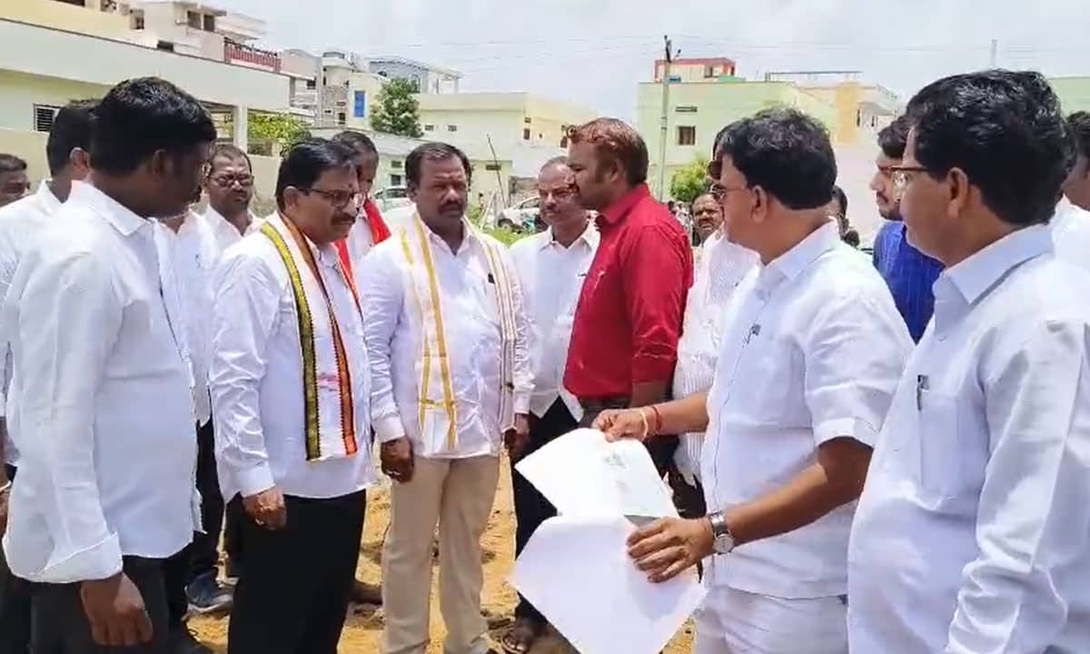 MLA Lays Foundation Stone for New Park in Mahbubnagar