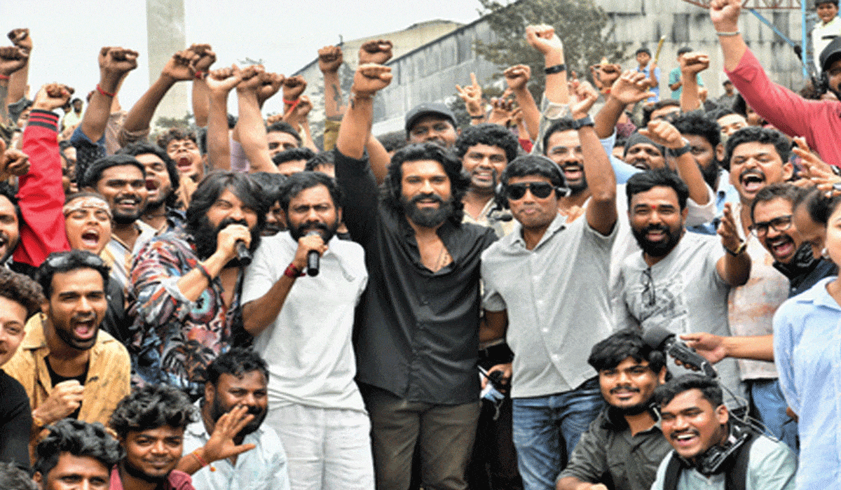 Ram Charan's 'Peddi' unit begins filming grand song with 1000 dancers