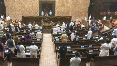 Rajya Sabha adjourned till 2 pm amid uproar over rejection of Rule 267 notices
