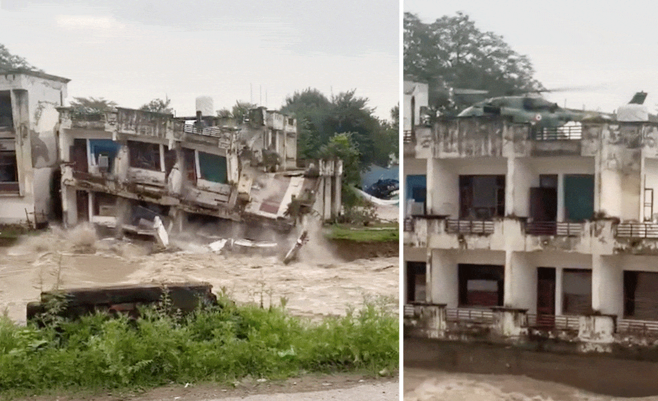 Pathankot Flood Horror: Army’s Last-Second Rescue Before Building Crumbles