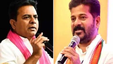 KTR Challenges Revanth and the Rebel MLAs to Quit, Fight By-Elections