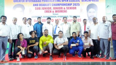 Greater Hyderabad Powerlifting Championship Concludes at L.B. Indoor Stadium