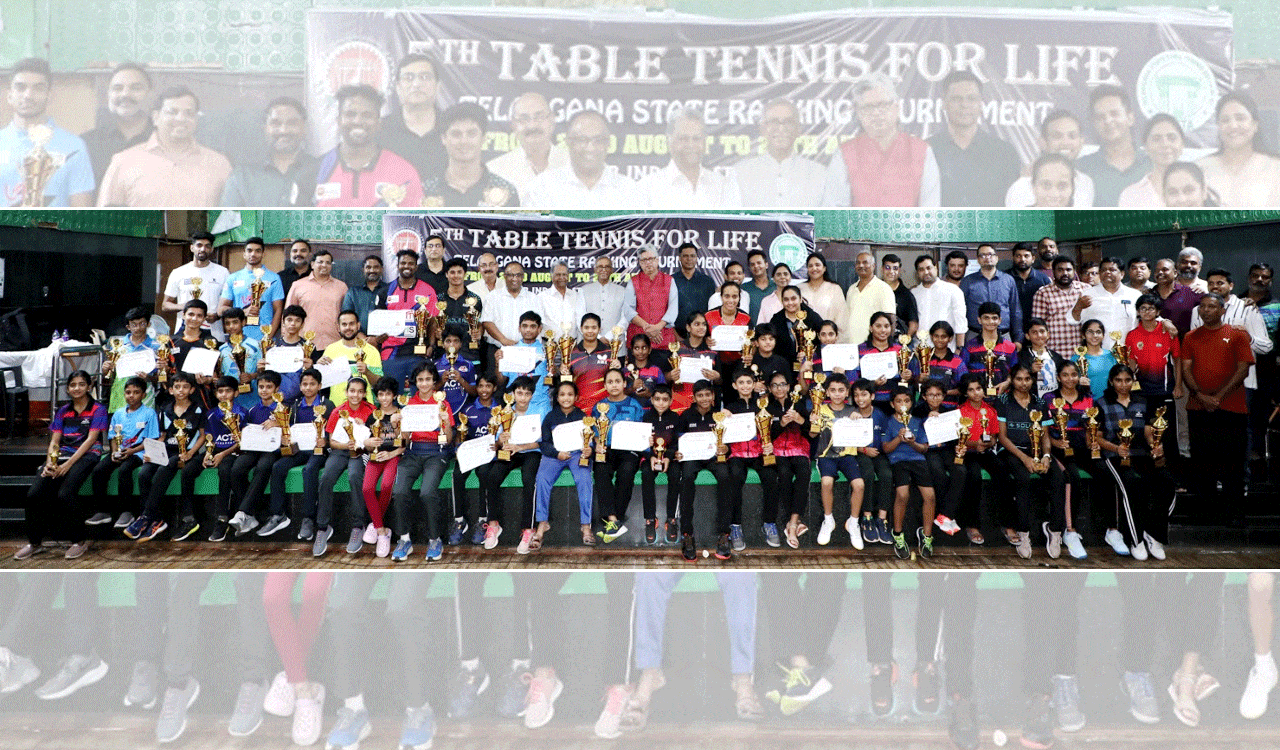 5th Telangana State Ranking Table Tennis Tournament Concludes with Thrilling Finals