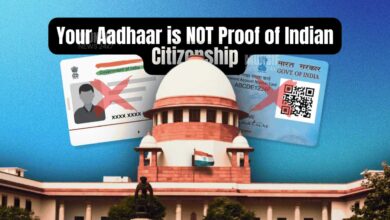 A collection of Indian identity cards like Aadhaar and PAN, which are for identification purposes, not for proving citizenship.