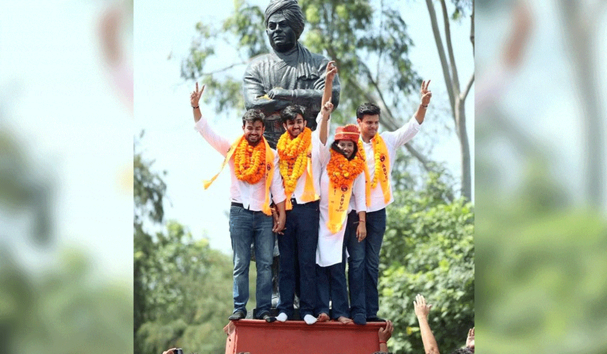 ABVP sweeps DUSU polls by winning President, 2 posts; NSUI gets VP