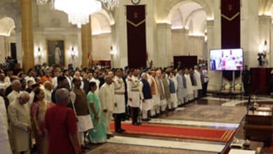CM Chandrababu Naidu, Dy CM Pawan Kalyan attend VP’s oath ceremony