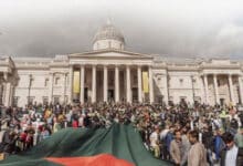Diaspora protests in London against human rights abuses under Yunus regime in Bangladesh