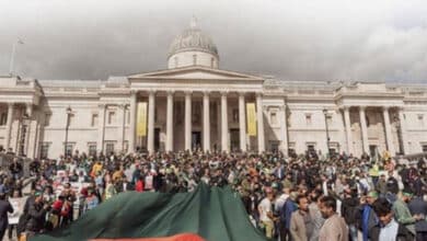 Diaspora protests in London against human rights abuses under Yunus regime in Bangladesh